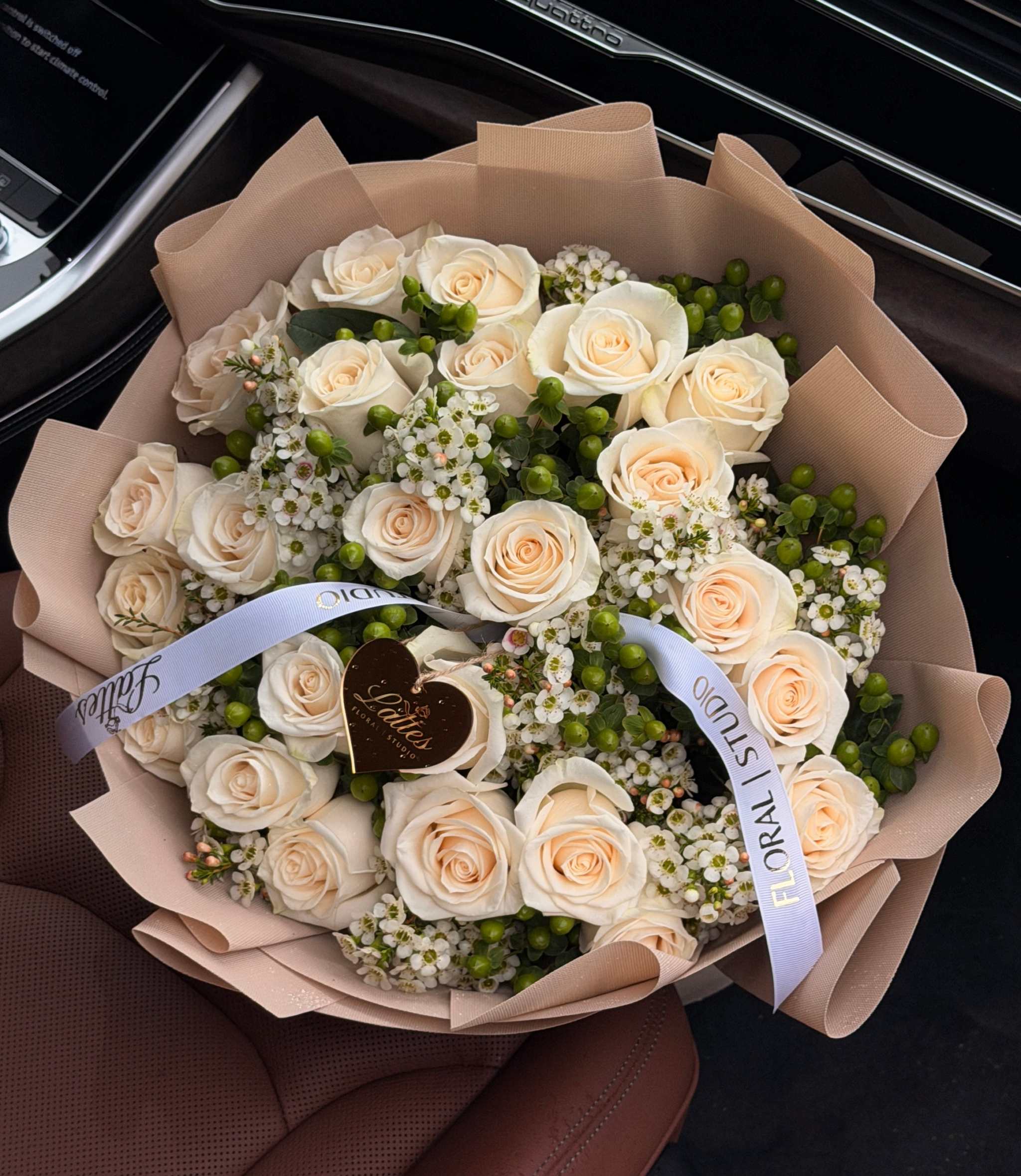 White Serenity Bouquet - Same-day Santa Ana Flower Delivery