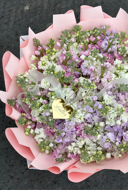 Spring Serenade – Pastel Stock Flower Bouquet