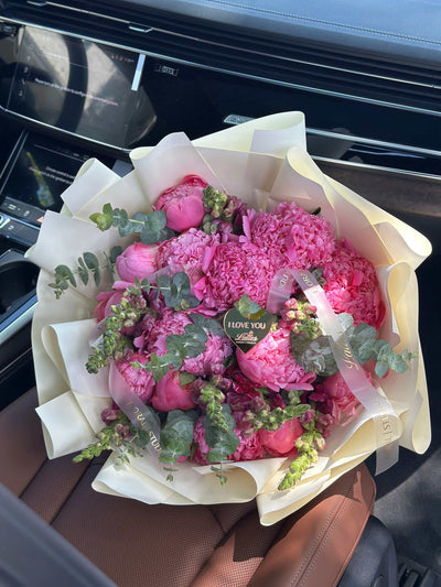 Wild Peony Garden – Peonies & Greenery Bouquet