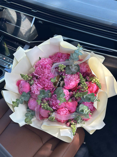 Wild Peony Garden – Peonies & Greenery Bouquet