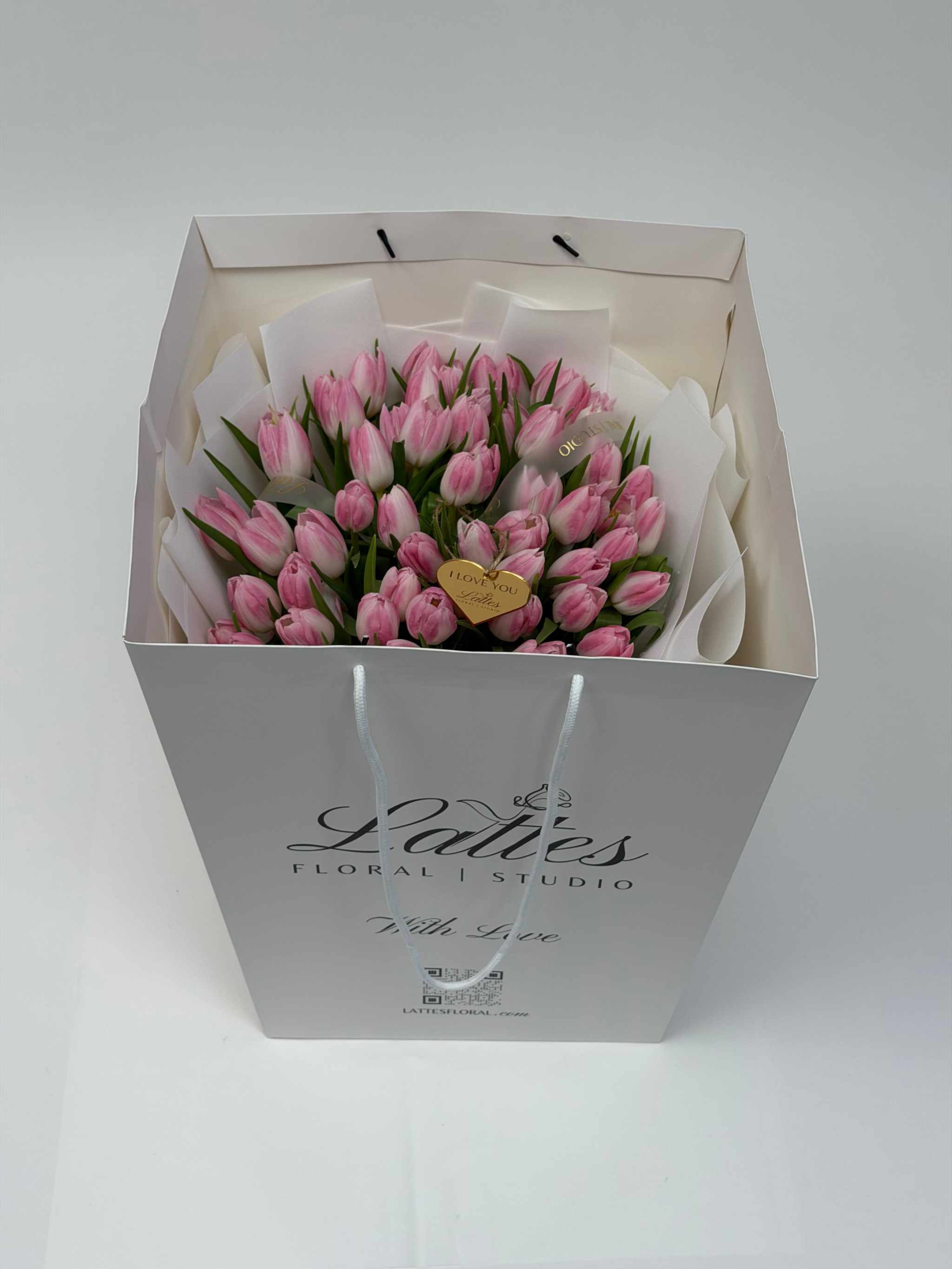 Light Pink Tulips Bouquet - Fresh Flowers