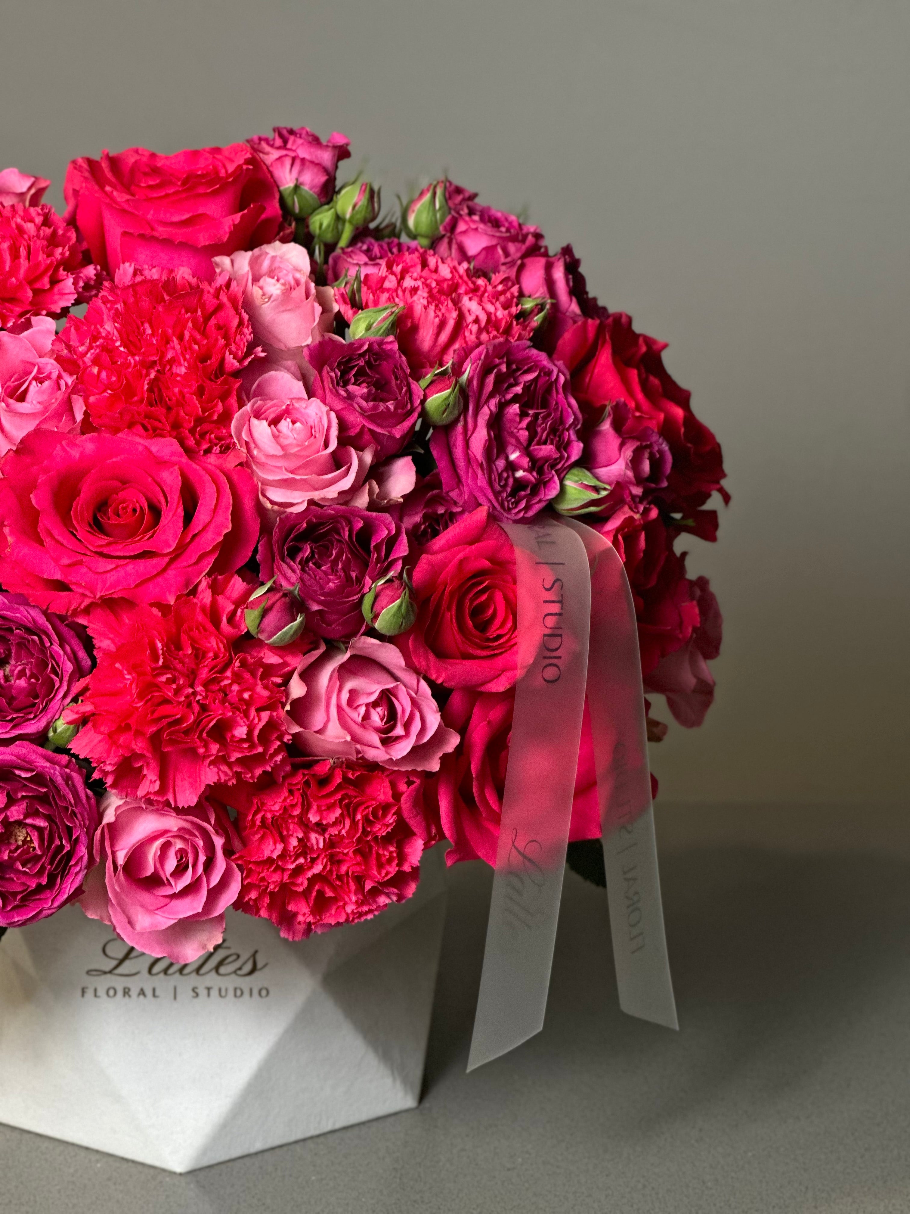 Pink Romance Flower Box