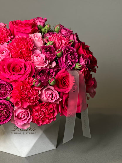 Pink Romance Flower Box