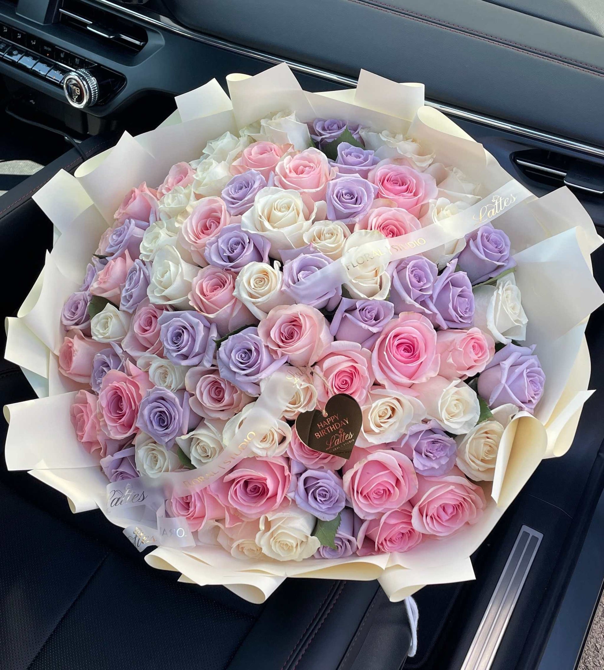 lavender and white flower bouquet Pastel Elegance Bouquet