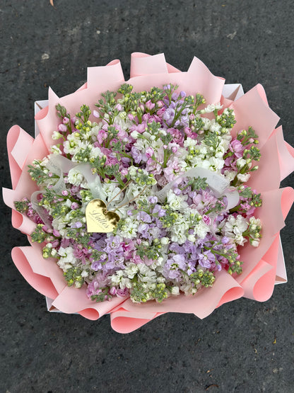 Spring Serenade – Pastel Stock Flower Bouquet