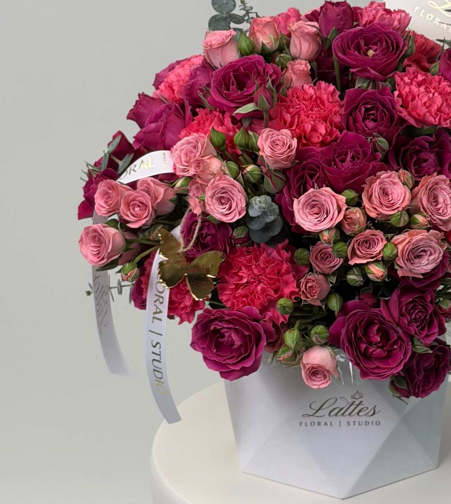 Pink Romance Flower Box