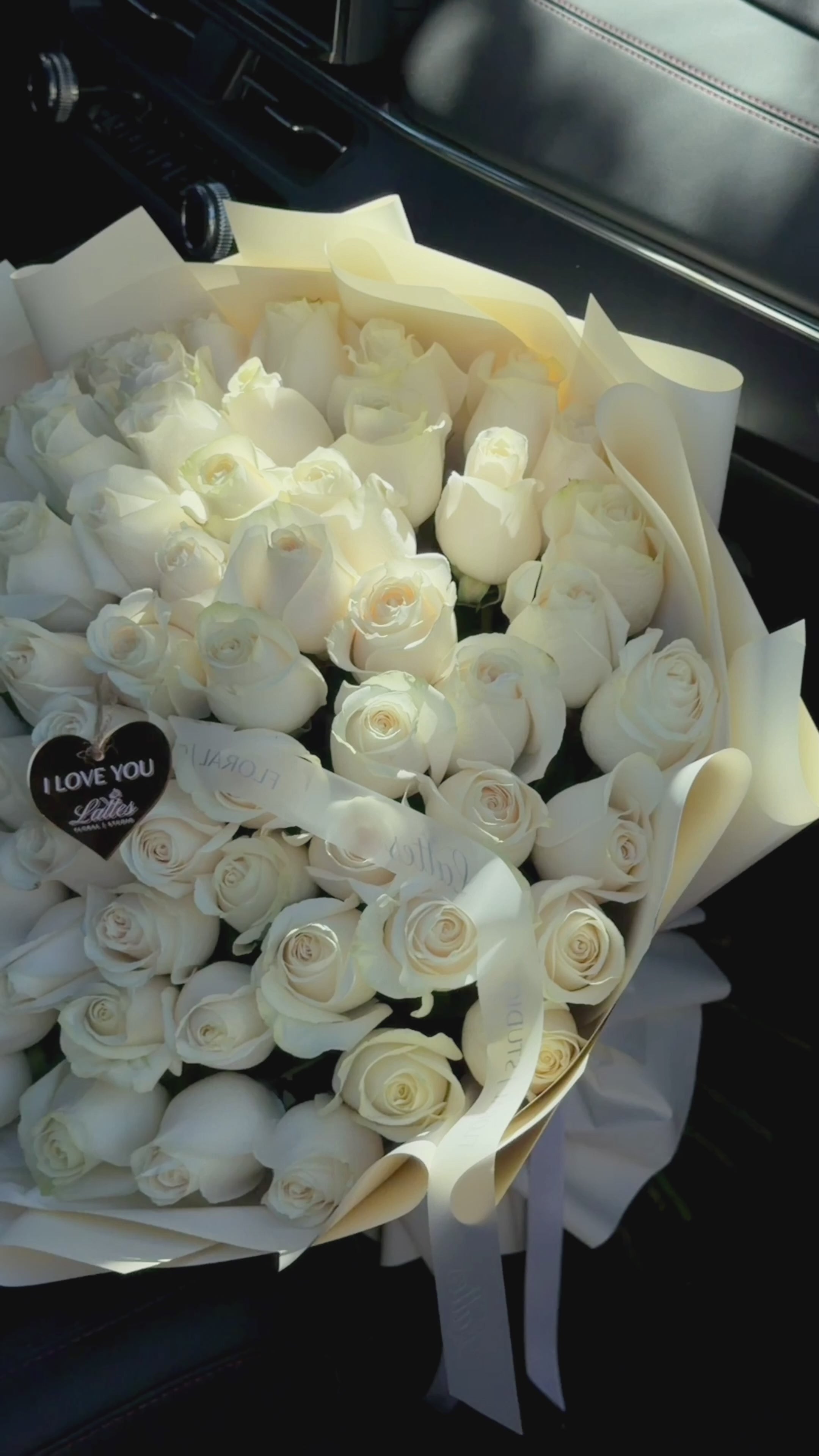 Luxury White Roses Bouquet